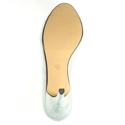 Silver - Lifestyle - Lunar Womens-Ladies Lyla Peep Toe Court Shoes