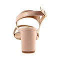 Pink - Back - Lunar Womens-Ladies Aldora Block Heel Sandals