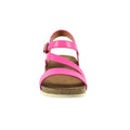 Fuchsia - Pack Shot - Lunar Womens-Ladies Cluster Wedge Sandals