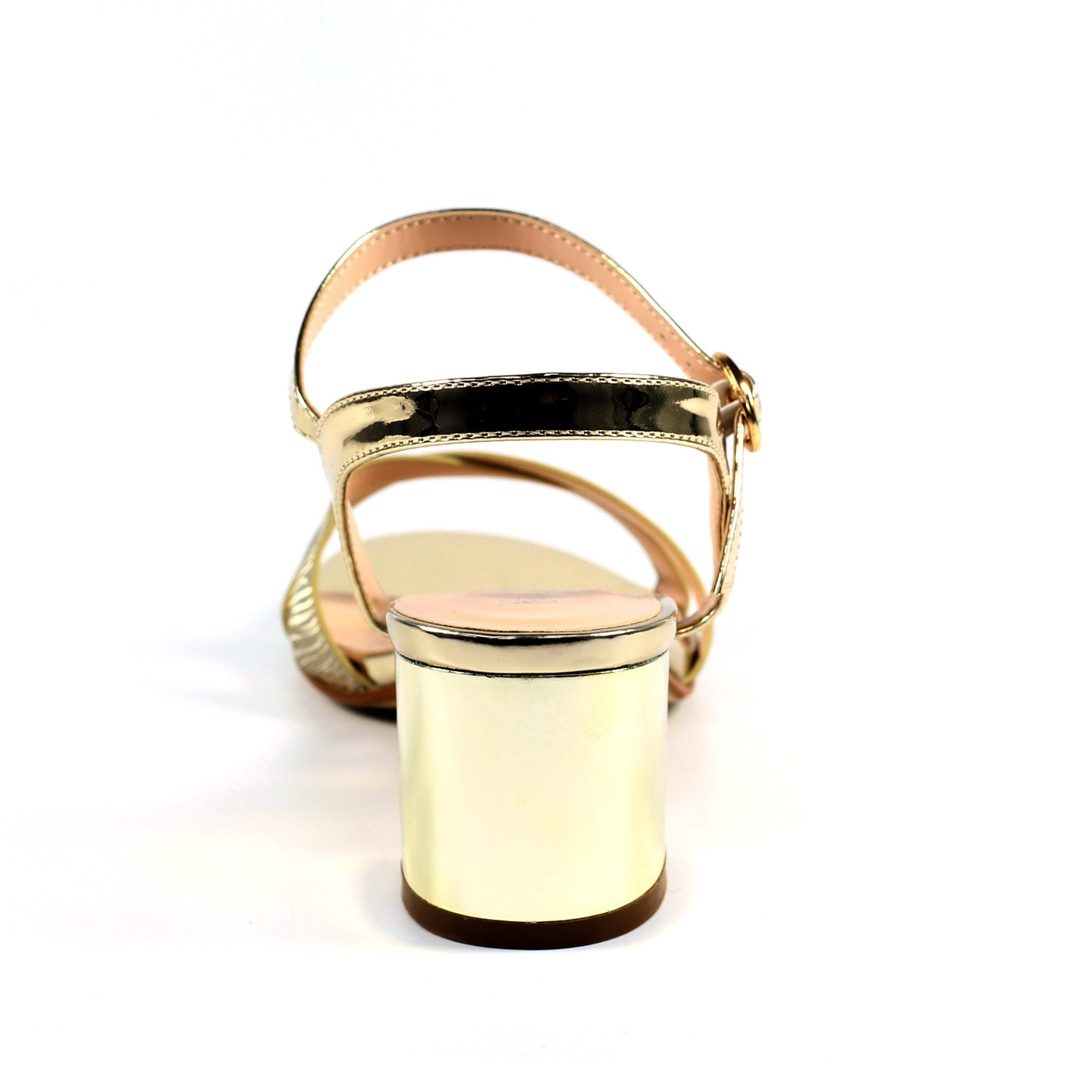Gold - Back - Lunar Womens-Ladies Republic Sandals