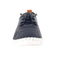 Navy - Side - Lunar Womens-Ladies Flamborough Leather Shoes