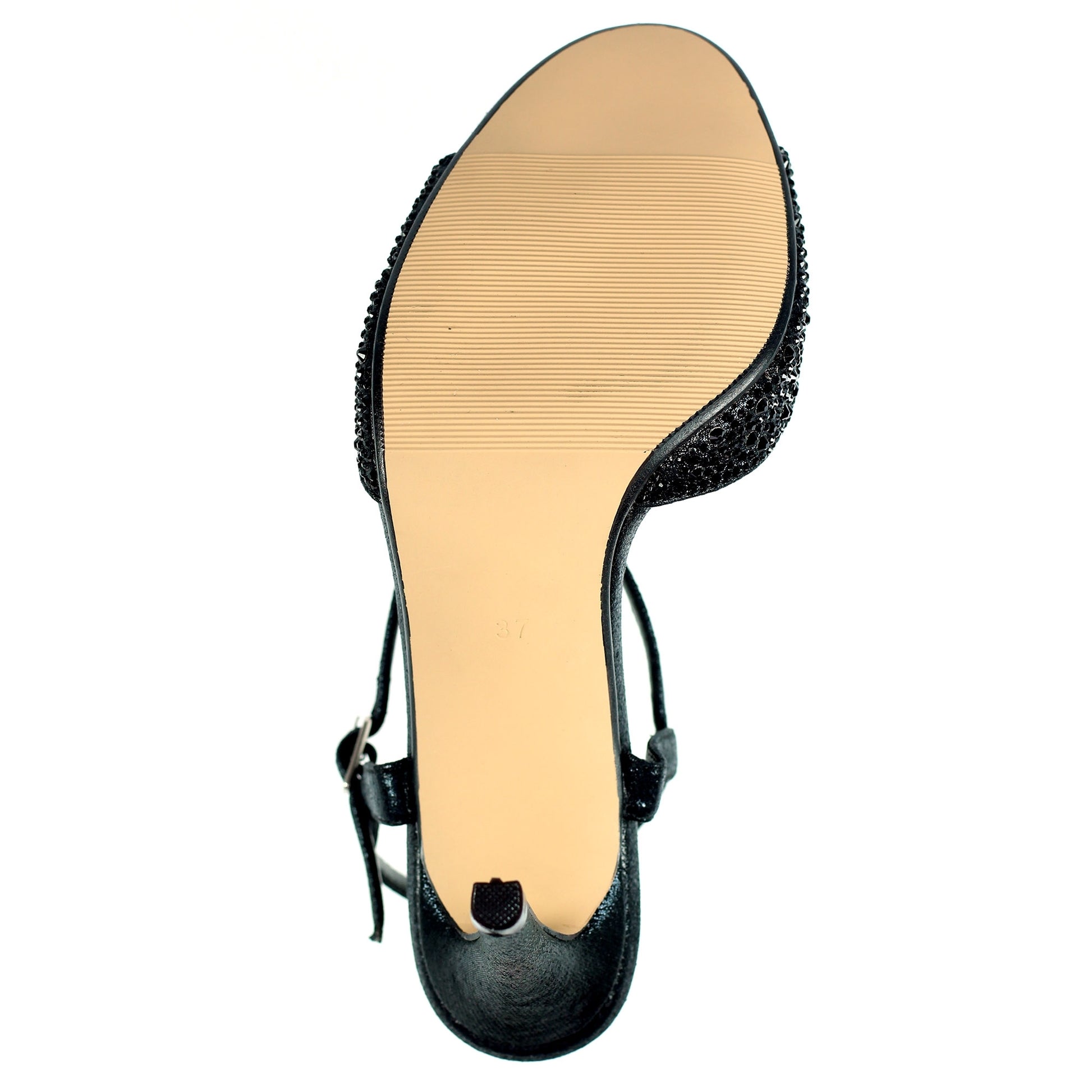 Black - Side - Lunar Womens-Ladies Nara Sandals