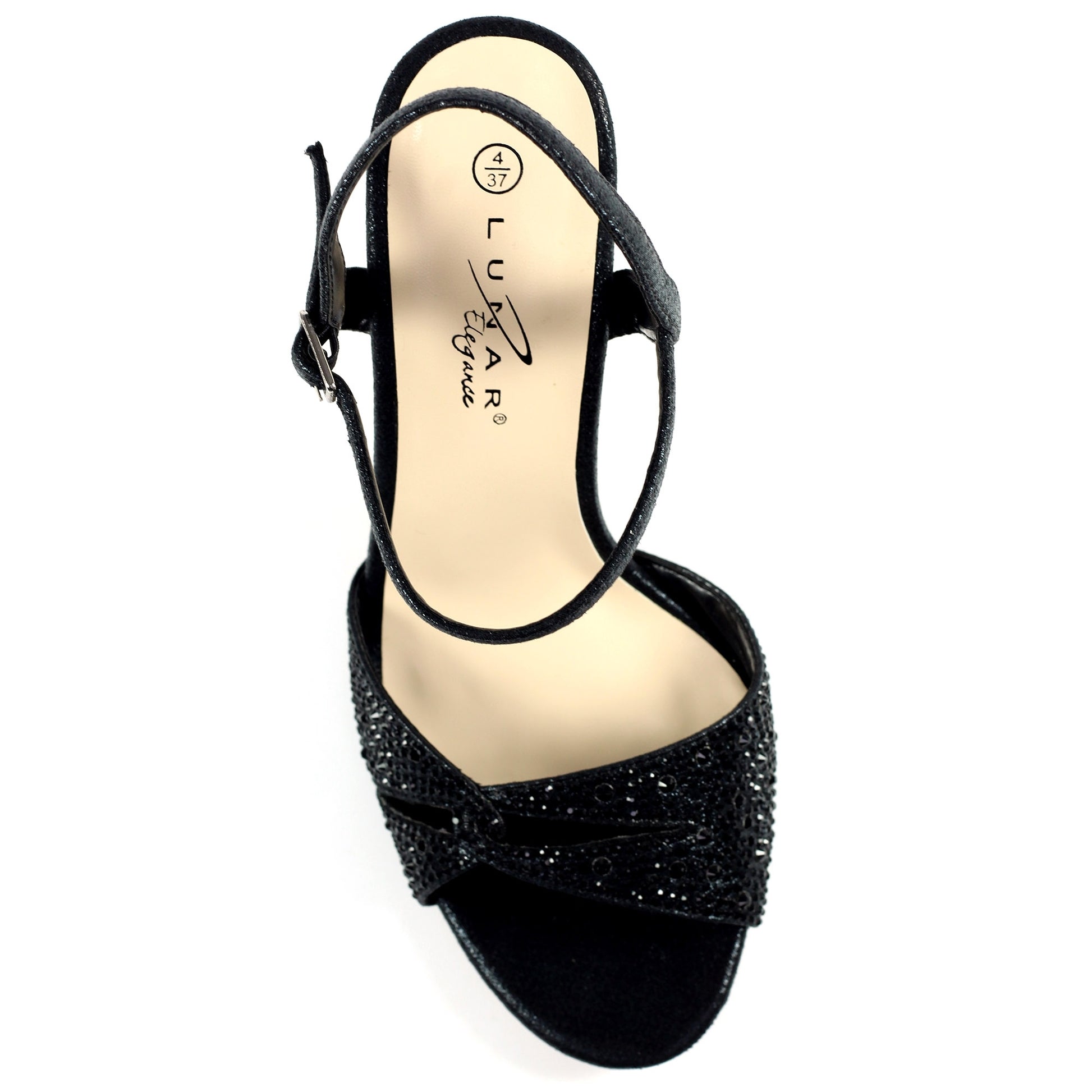 Black - Close up - Lunar Womens-Ladies Nara Sandals