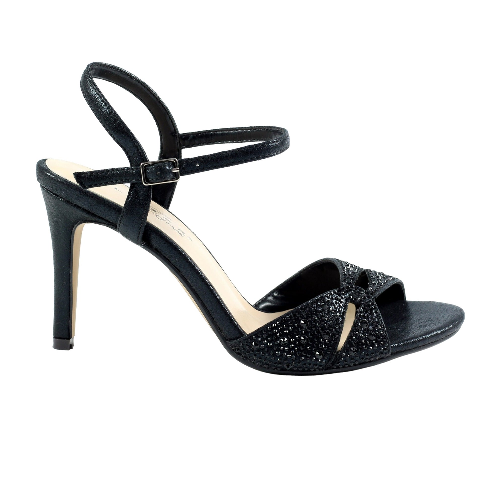 Black - Front - Lunar Womens-Ladies Nara Sandals