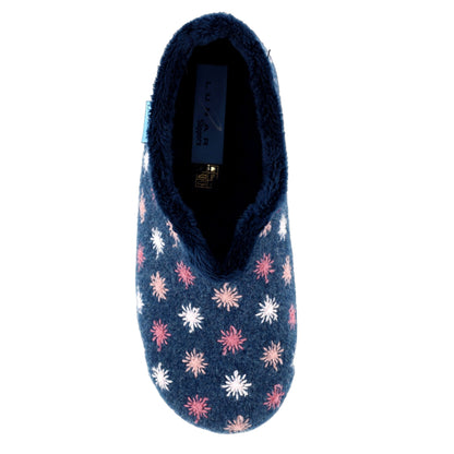 Blue - Lifestyle - Lunar Womens-Ladies Sundance Felt Slippers