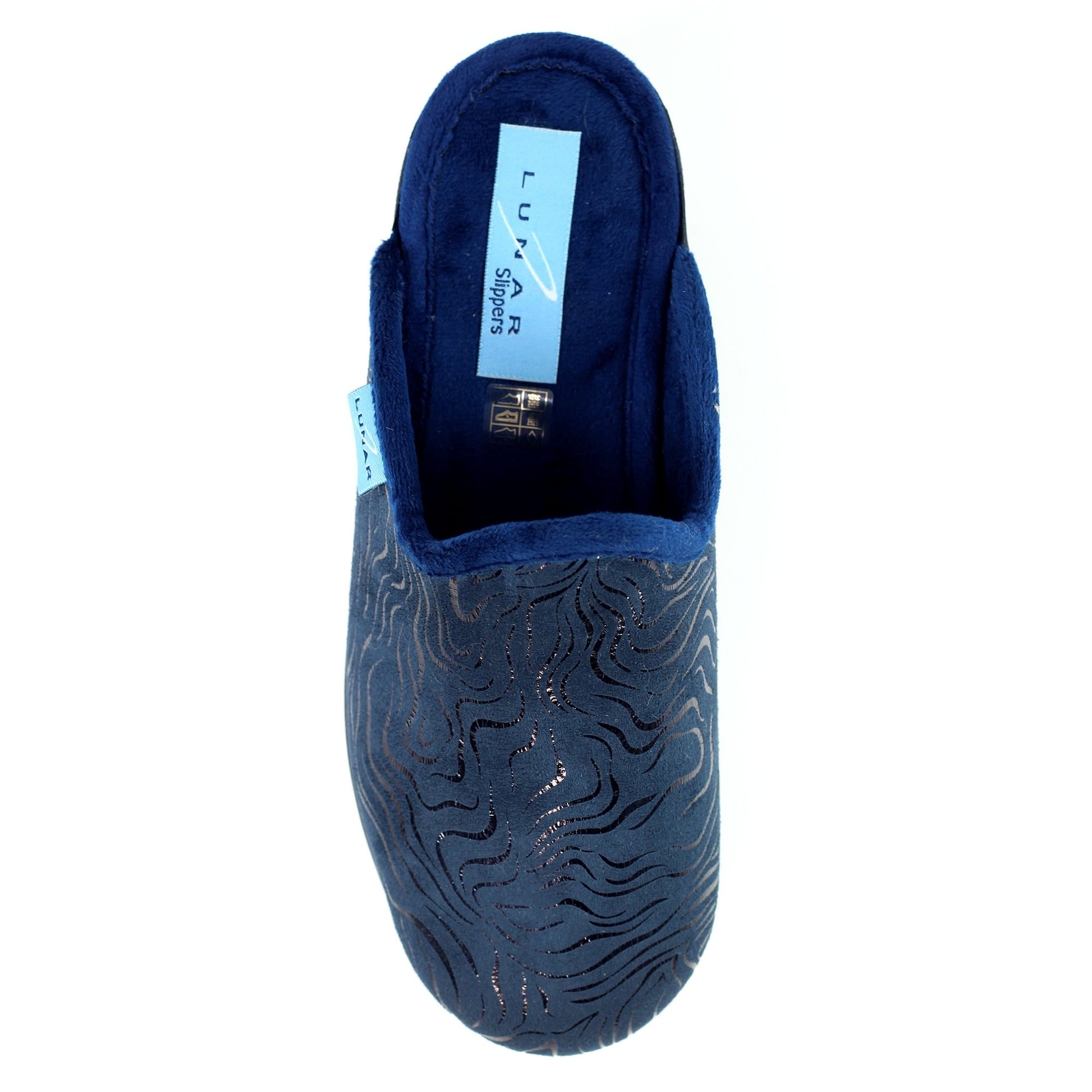 Blue - Lifestyle - Lunar Womens-Ladies Darlene Wedge Slippers