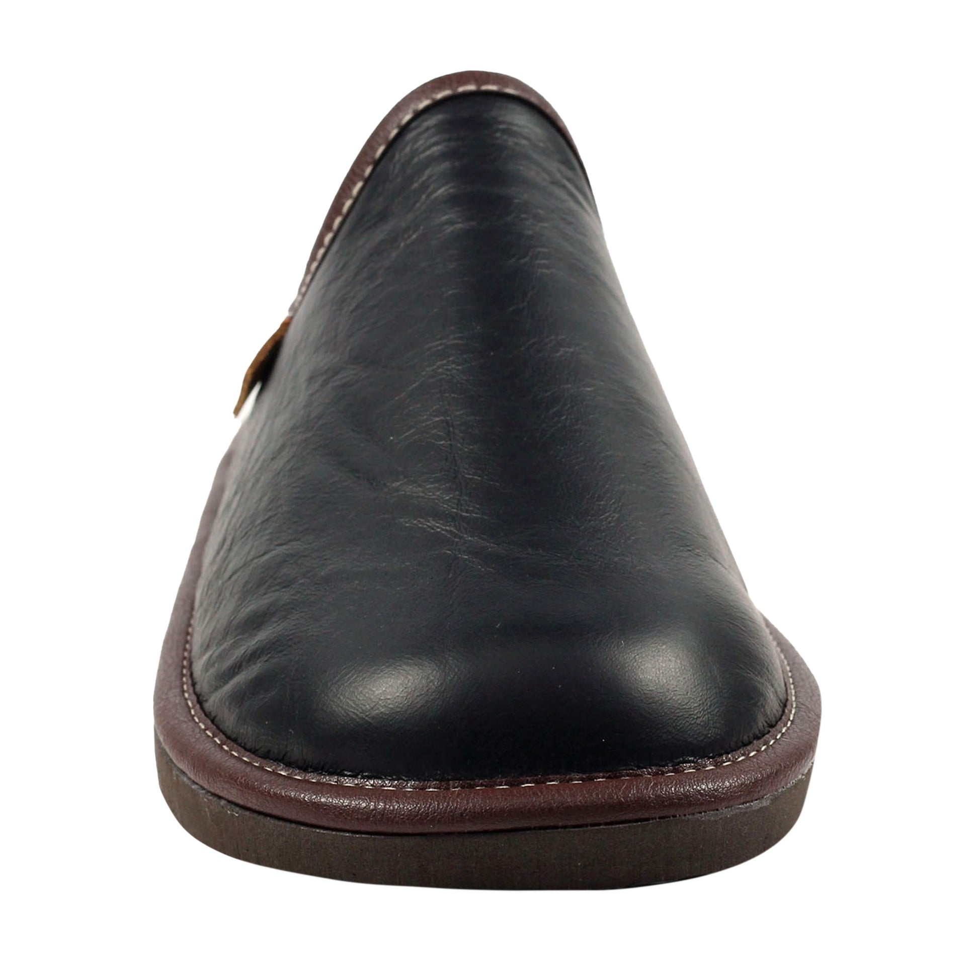 Black - Close up - Lazy Dogz Mens Tucker Slippers