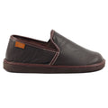 Brown - Back - Lazy Dogz Mens Duke Slippers
