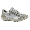 Grey - Front - Lunar Womens-Ladies Bianca Trainers