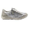 Grey - Side - Lunar Womens-Ladies Bianca Trainers