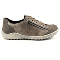 Taupe - Side - Lunar Womens-Ladies Bianca Trainers
