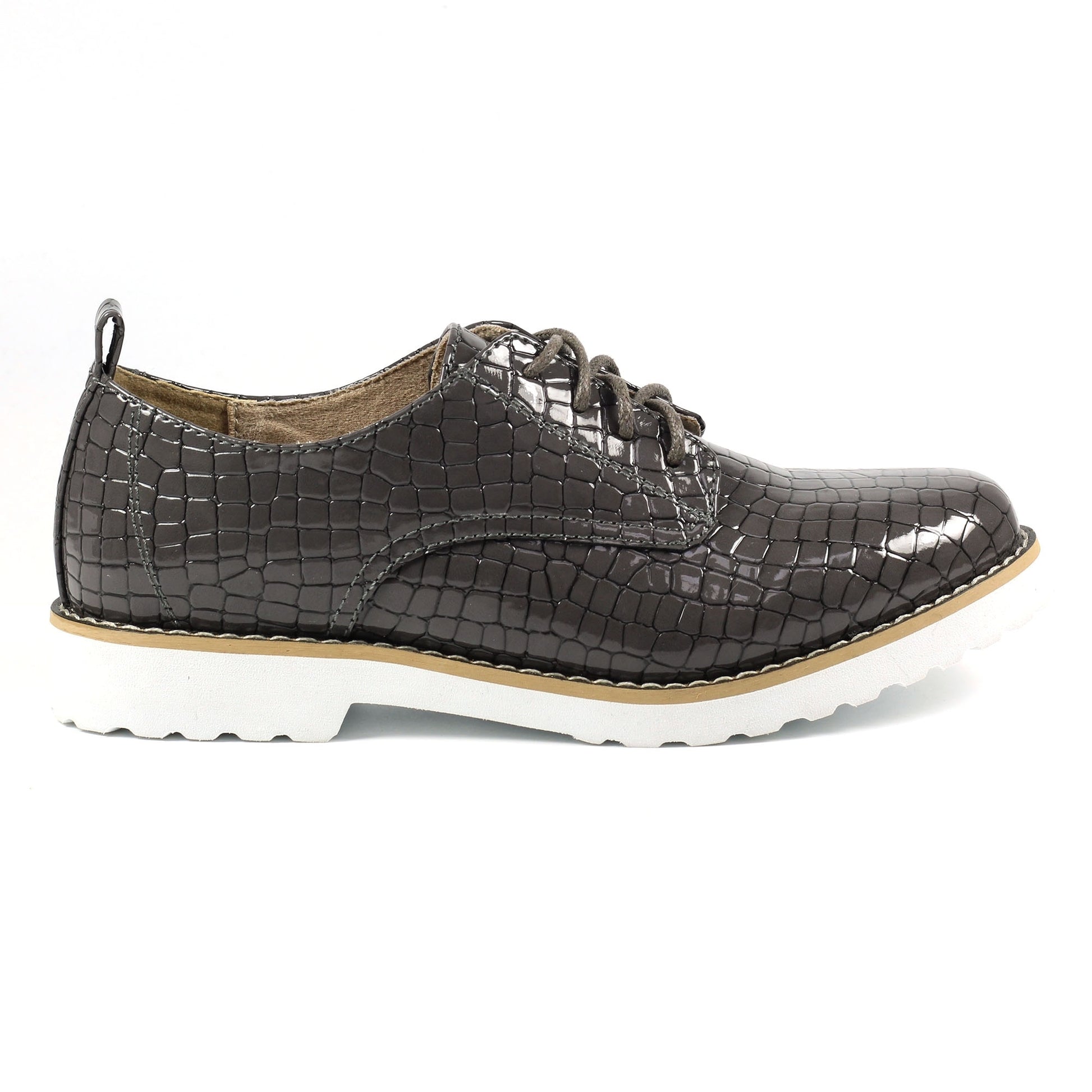 Grey - Lifestyle - Lunar Womens-Ladies Croft Shoes