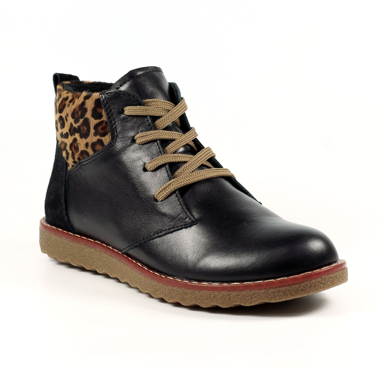 Black - Front - Lunar Womens-Ladies Portman Leather Boots