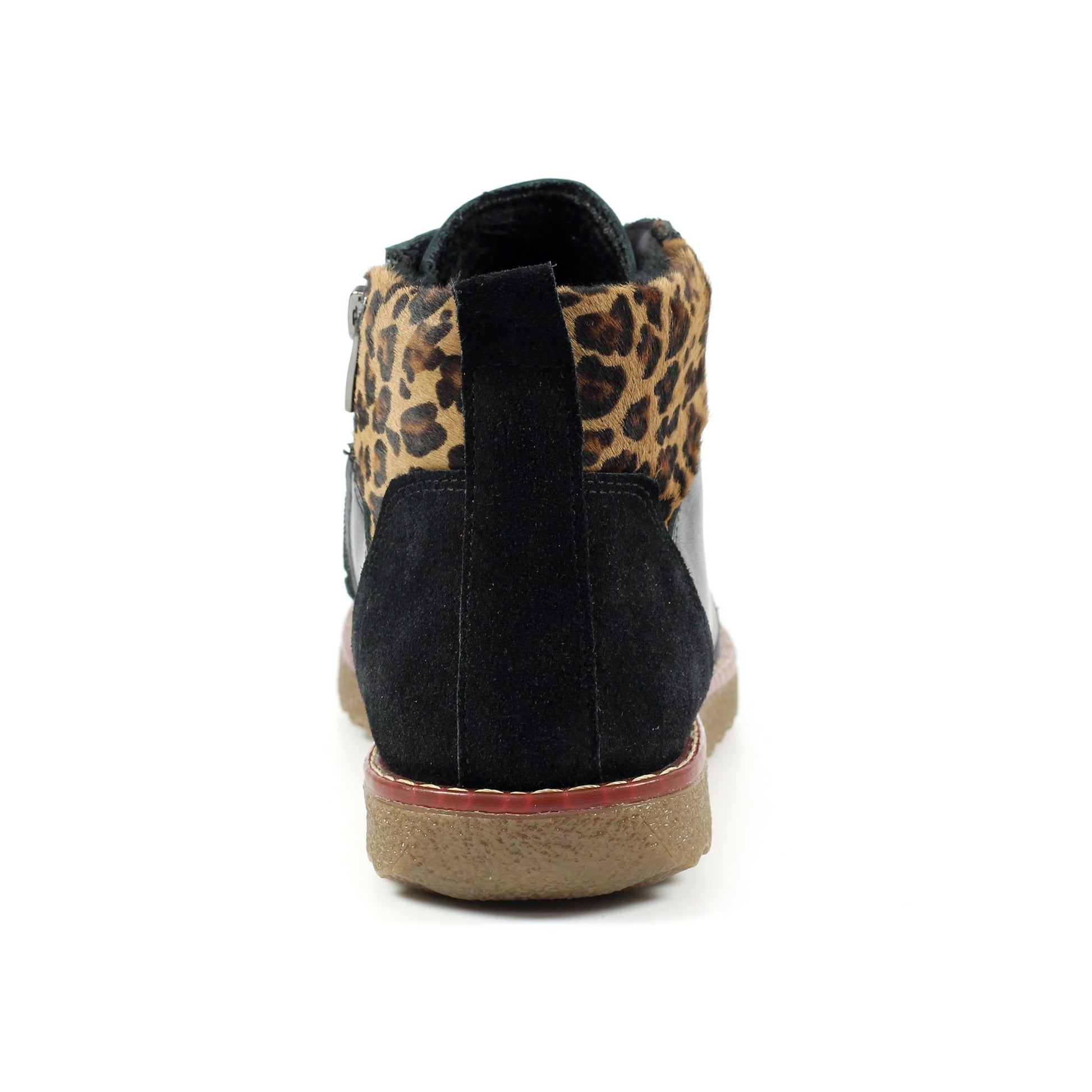 Black - Back - Lunar Womens-Ladies Portman Leather Boots