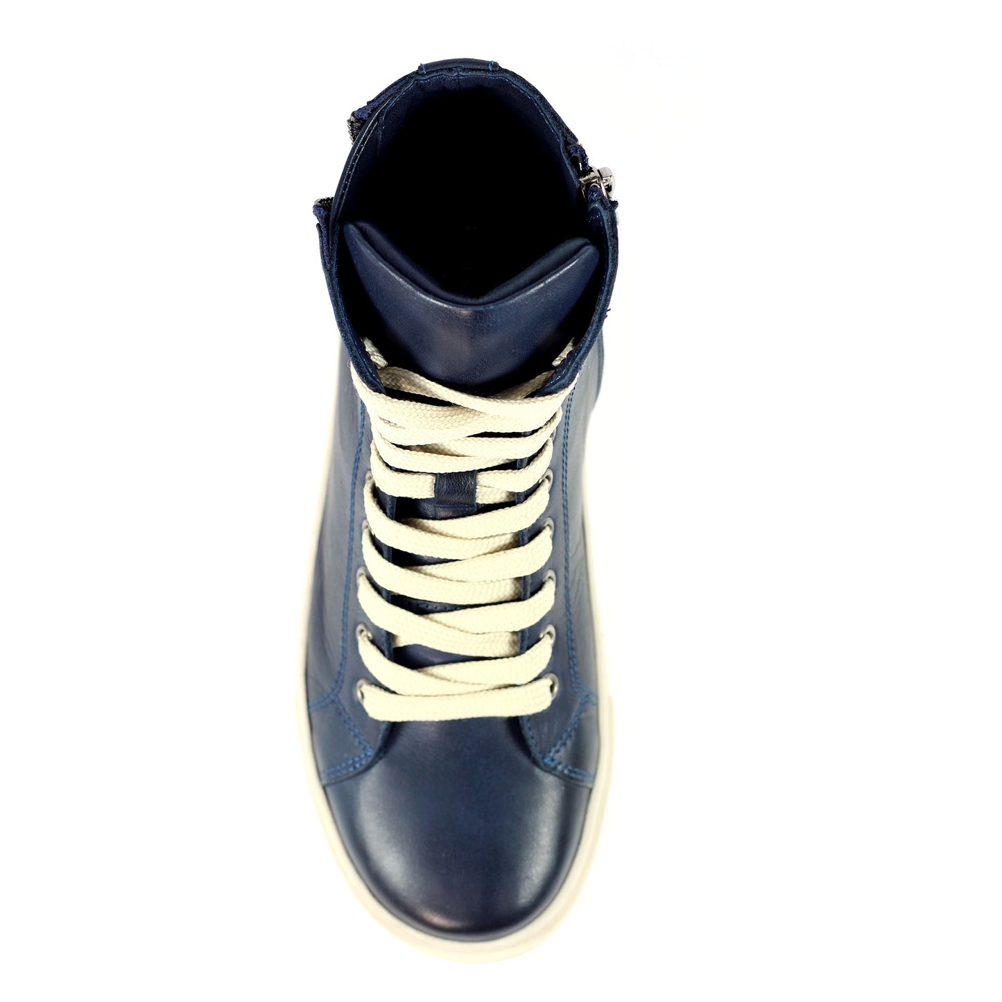 Blue - Pack Shot - Lunar Womens-Ladies Danube Leather Boots