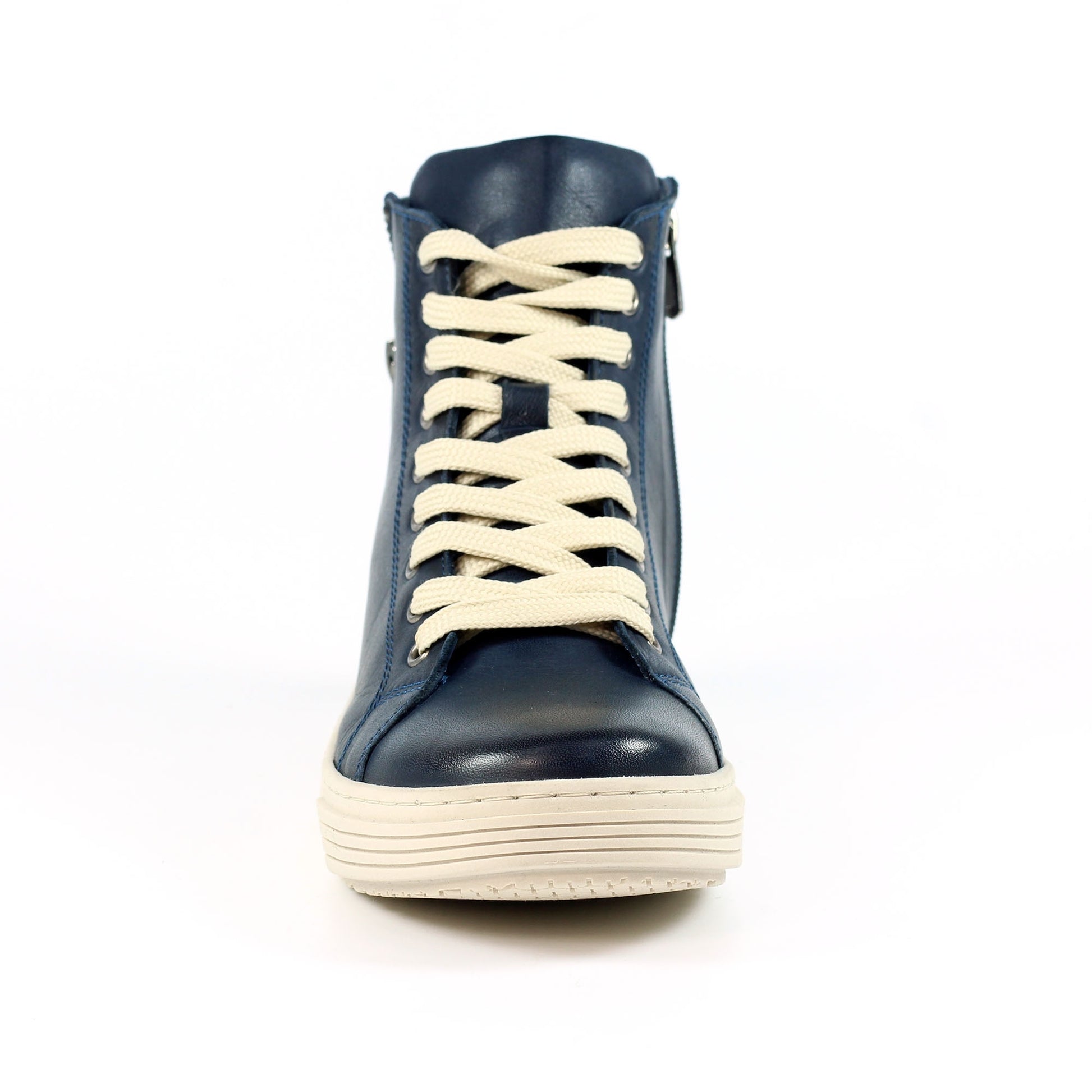 Blue - Close up - Lunar Womens-Ladies Danube Leather Boots