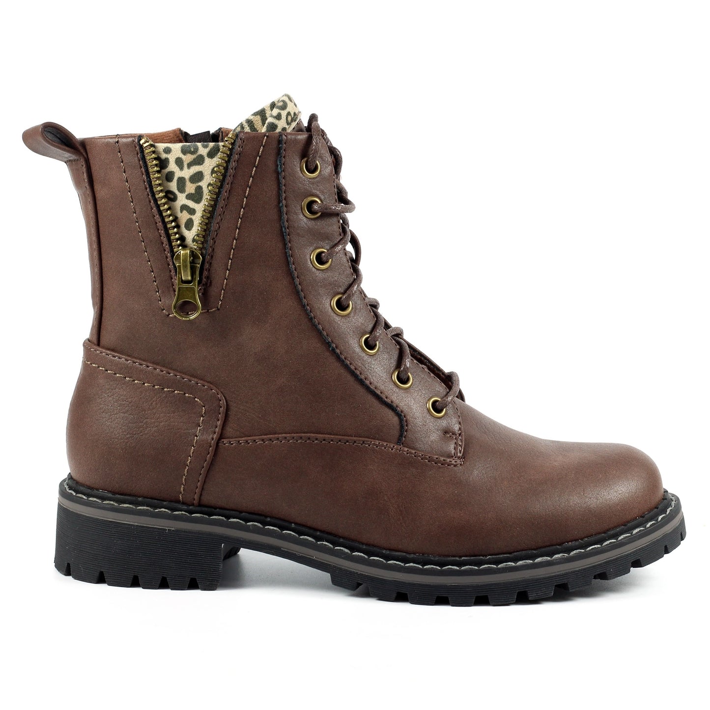Brown - Lifestyle - Lunar Womens-Ladies Nevada Ankle Boots