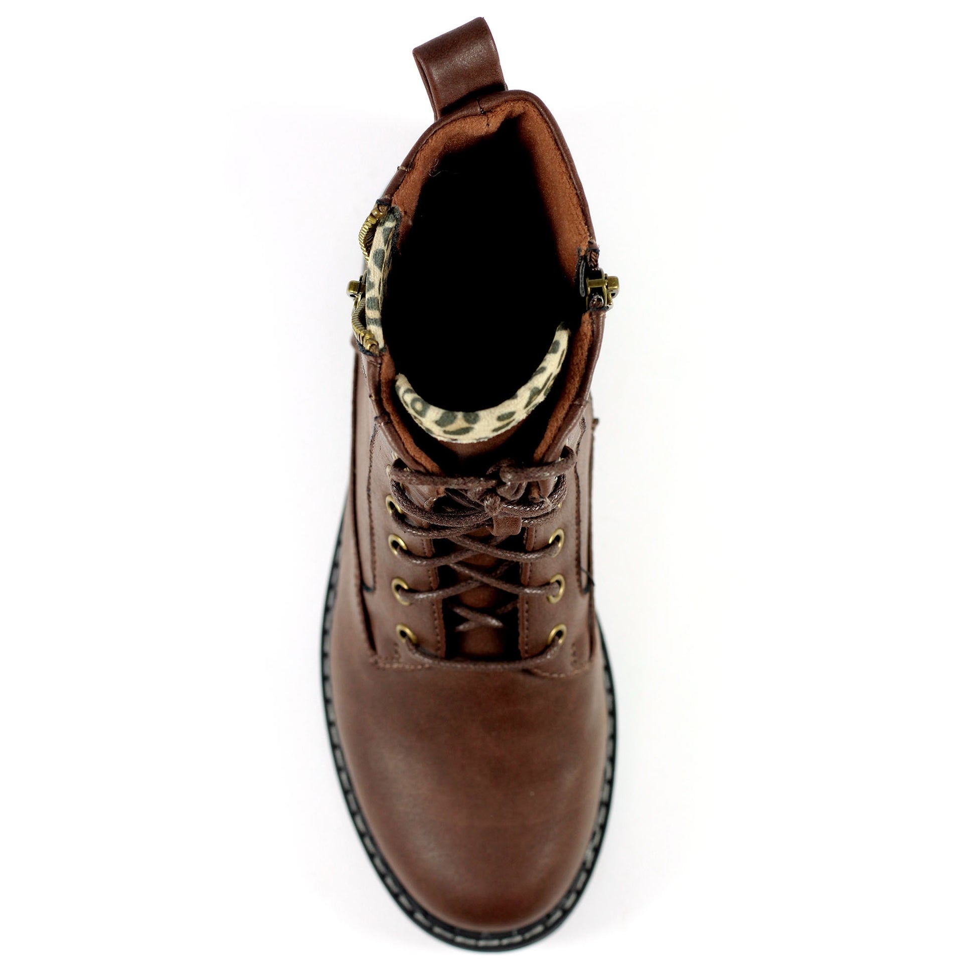 Brown - Pack Shot - Lunar Womens-Ladies Nevada Ankle Boots