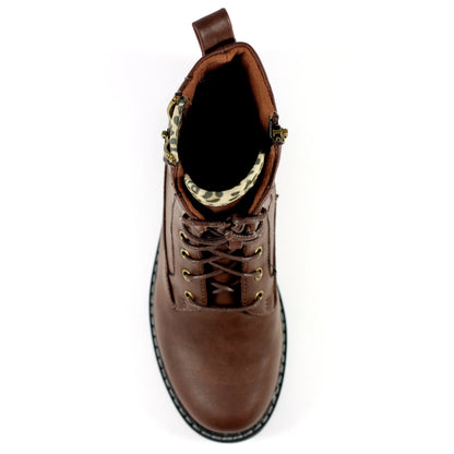 Brown - Pack Shot - Lunar Womens-Ladies Nevada Ankle Boots