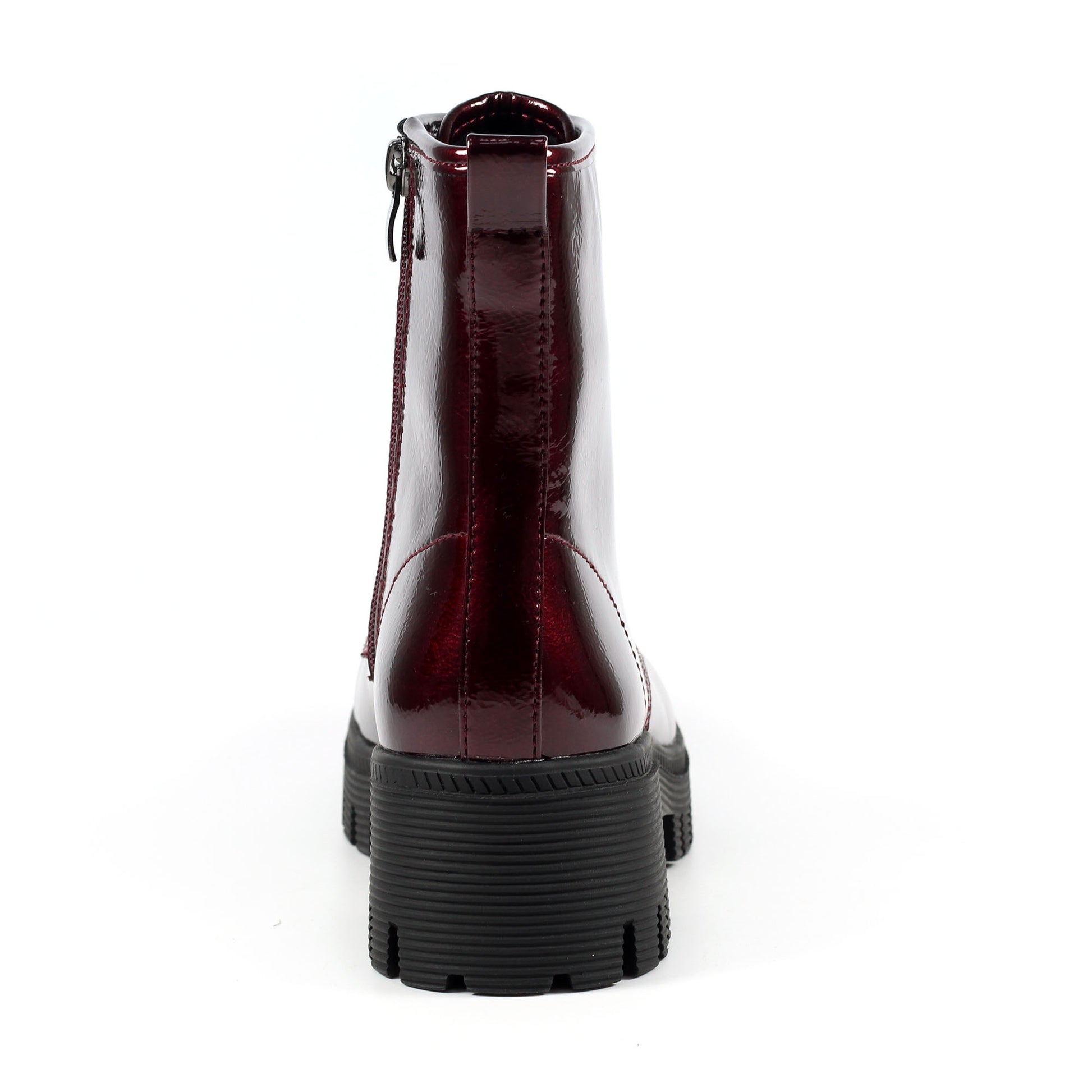 Burgundy - Back - Lunar Womens-Ladies Danni Ankle Boots