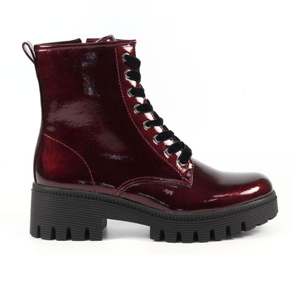Burgundy - Lifestyle - Lunar Womens-Ladies Danni Ankle Boots