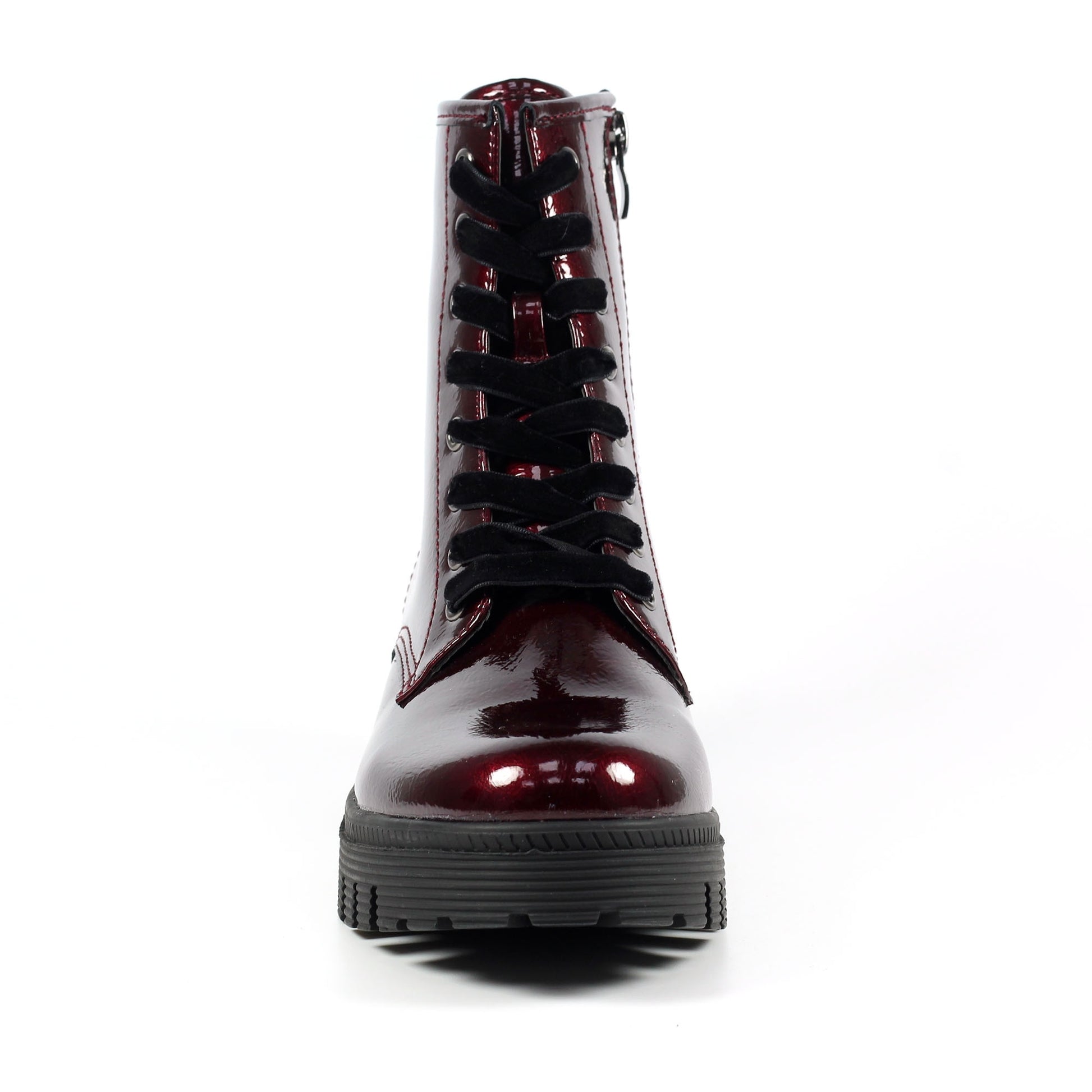 Burgundy - Close up - Lunar Womens-Ladies Danni Ankle Boots