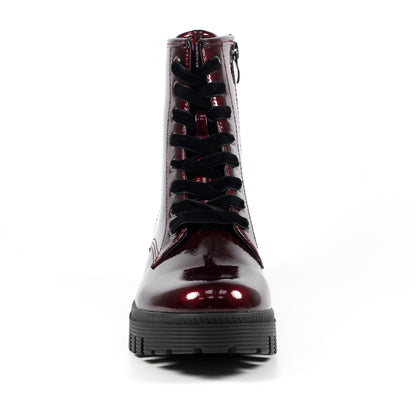 Burgundy - Close up - Lunar Womens-Ladies Danni Ankle Boots