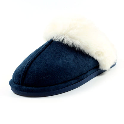 Blue - Close up - Lunar Womens-Ladies Margarita II Slippers