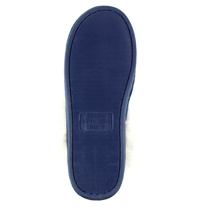 Blue - Side - Lunar Womens-Ladies Margarita II Slippers