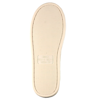Cream - Side - Lunar Womens-Ladies Lorella II Slippers