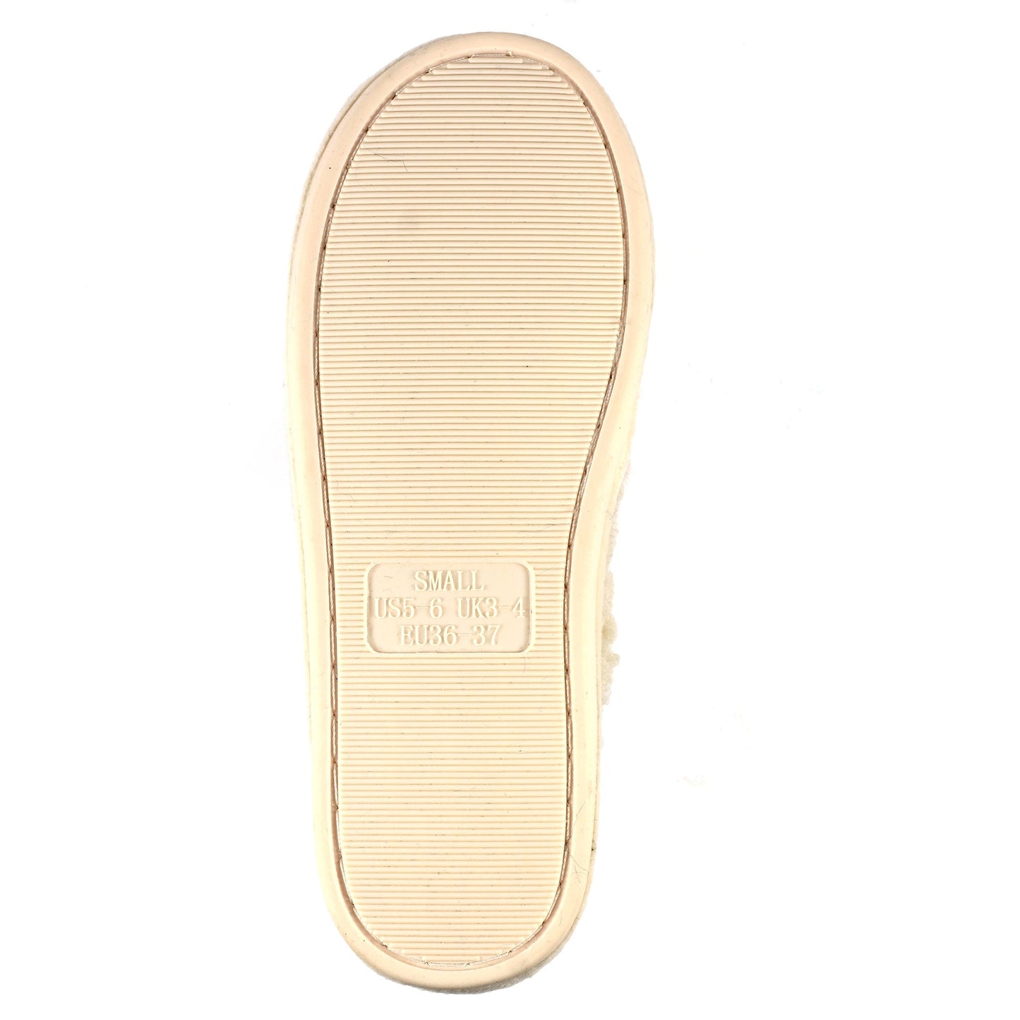 Cream - Side - Lunar Womens-Ladies Muscat Slippers