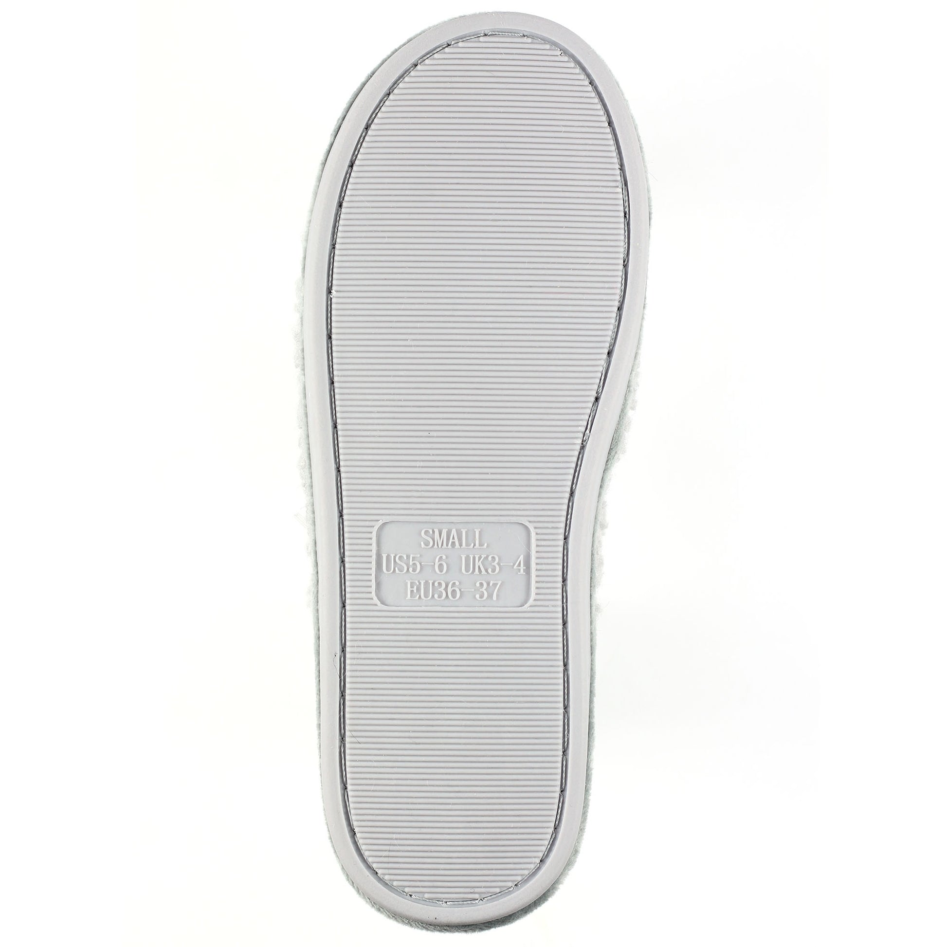 Grey - Side - Lunar Womens-Ladies Muscat Slippers
