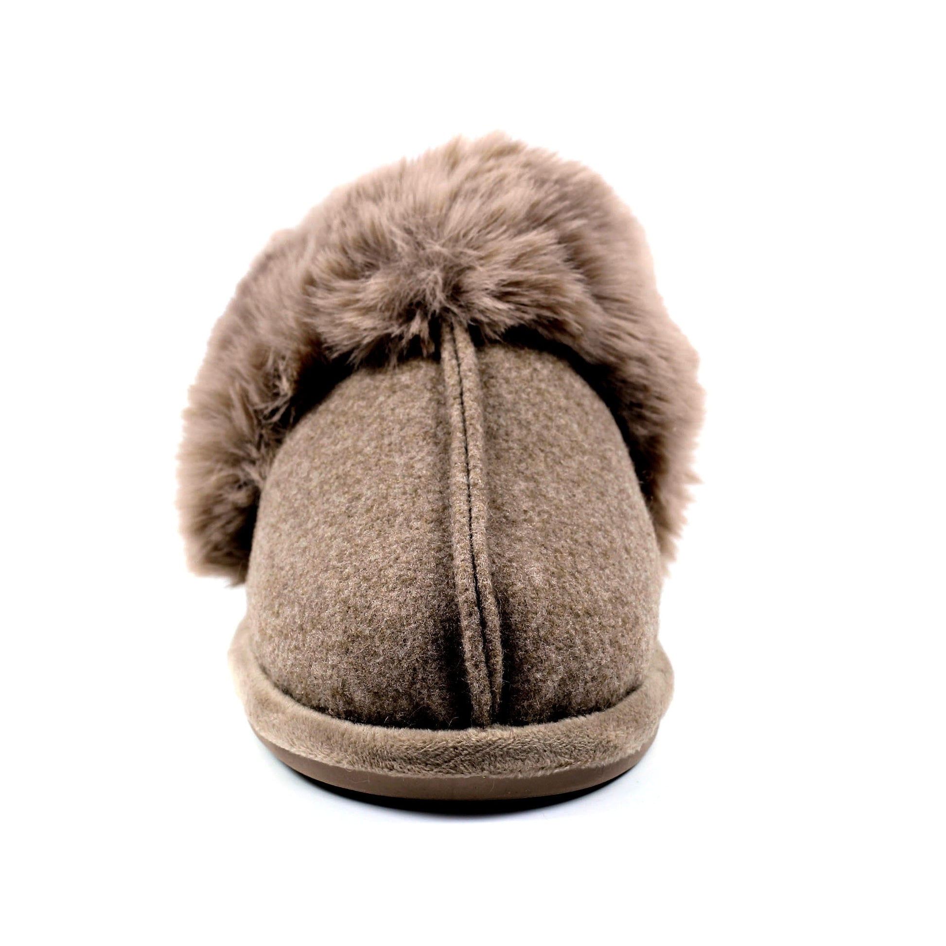 Taupe - Side - Lunar Womens-Ladies Ember Slippers