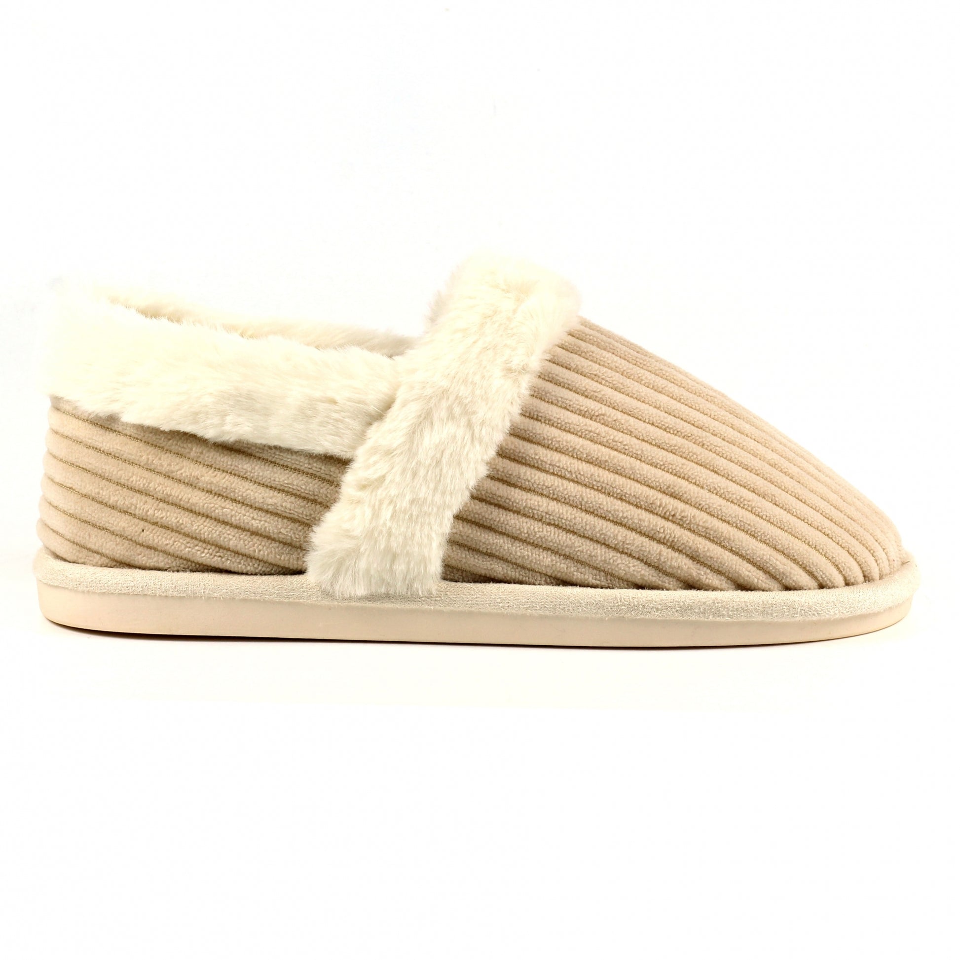Beige - Lifestyle - Lunar Womens-Ladies Fara Slippers