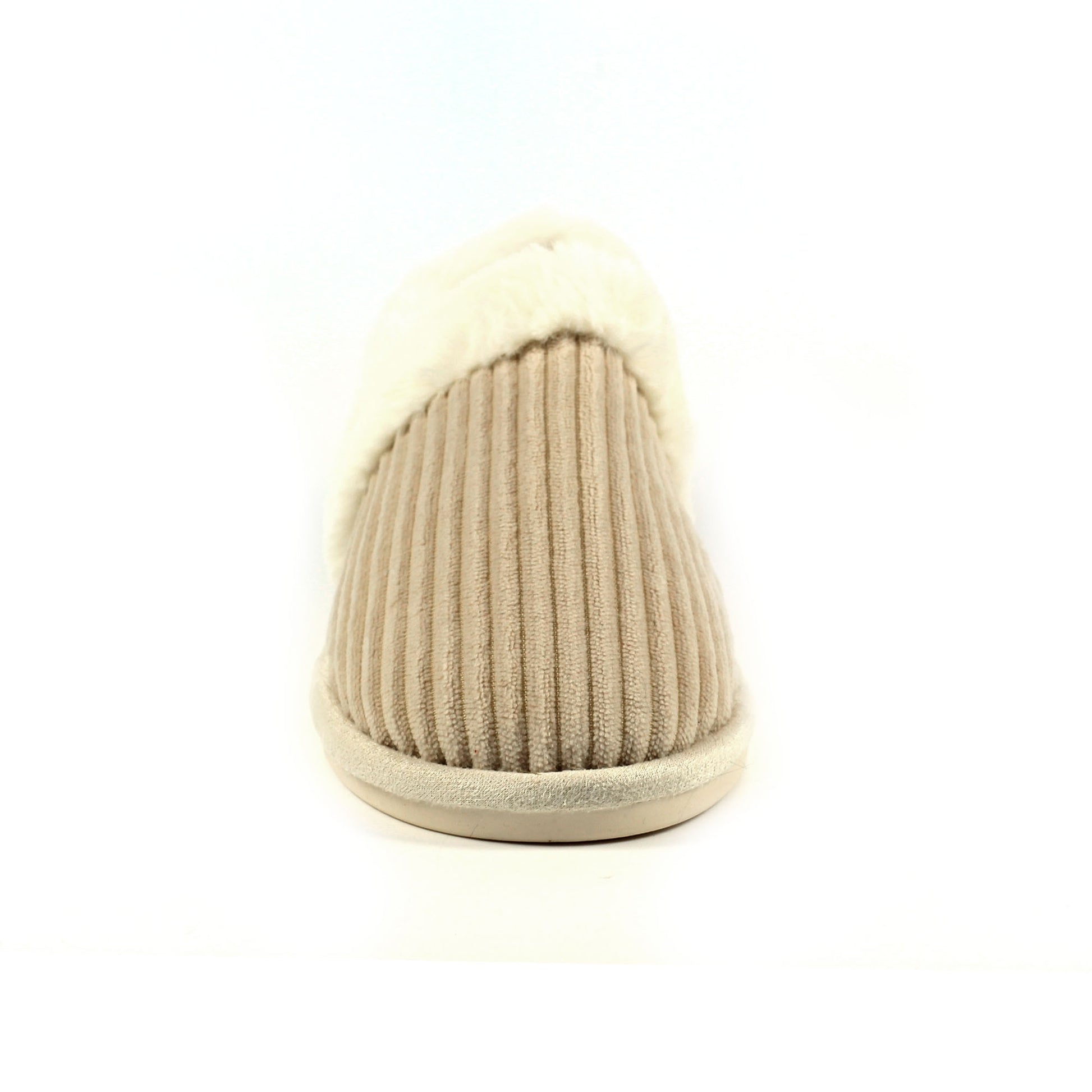 Beige - Close up - Lunar Womens-Ladies Fara Slippers