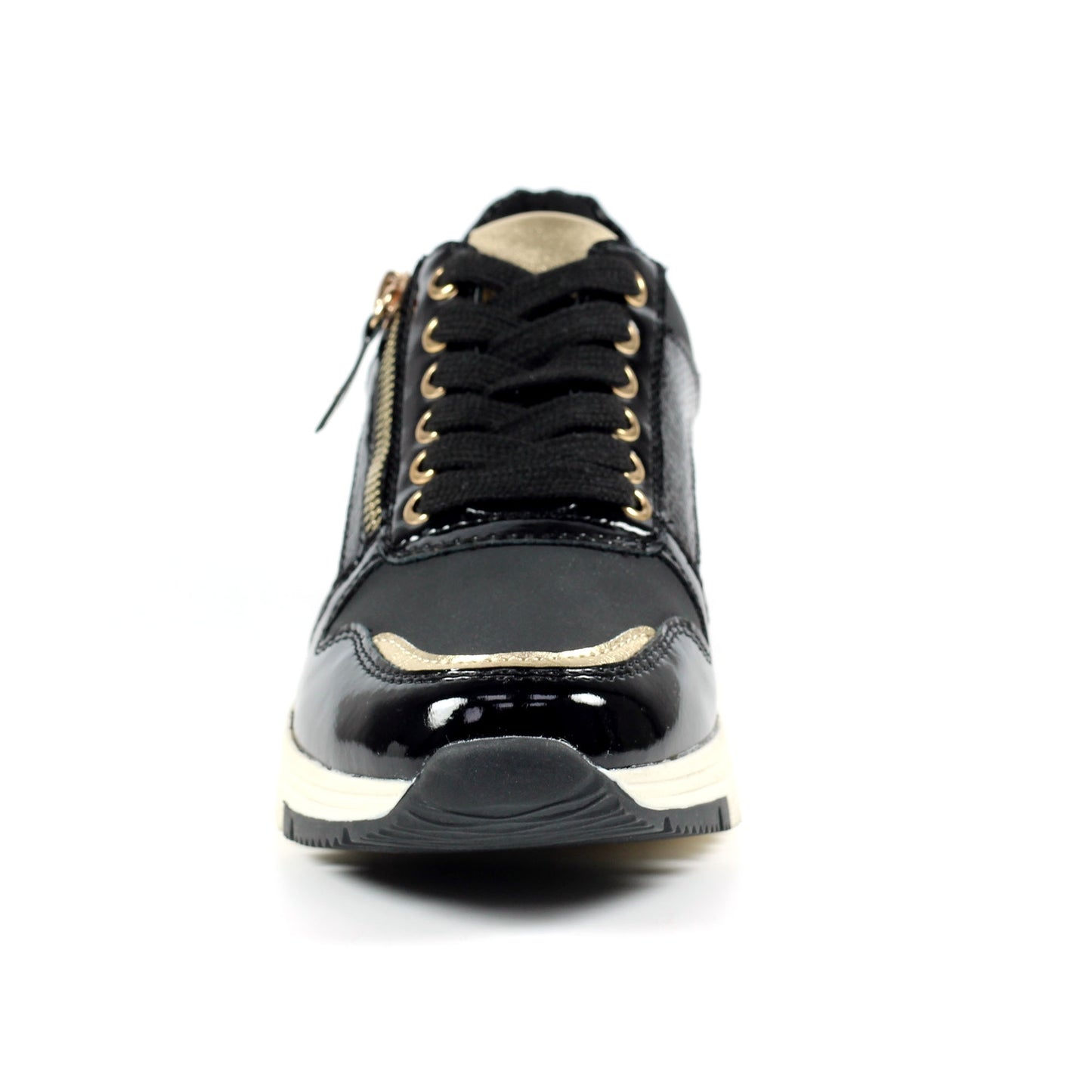 Black - Pack Shot - Lunar Womens-Ladies Sammy Suede Trainers