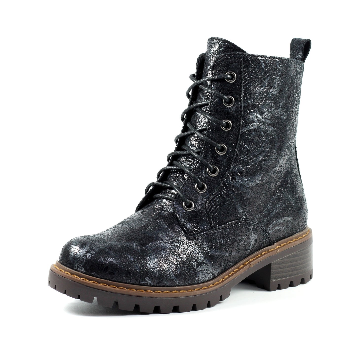 Black - Close up - Lunar Womens-Ladies Roseville Ankle Boots