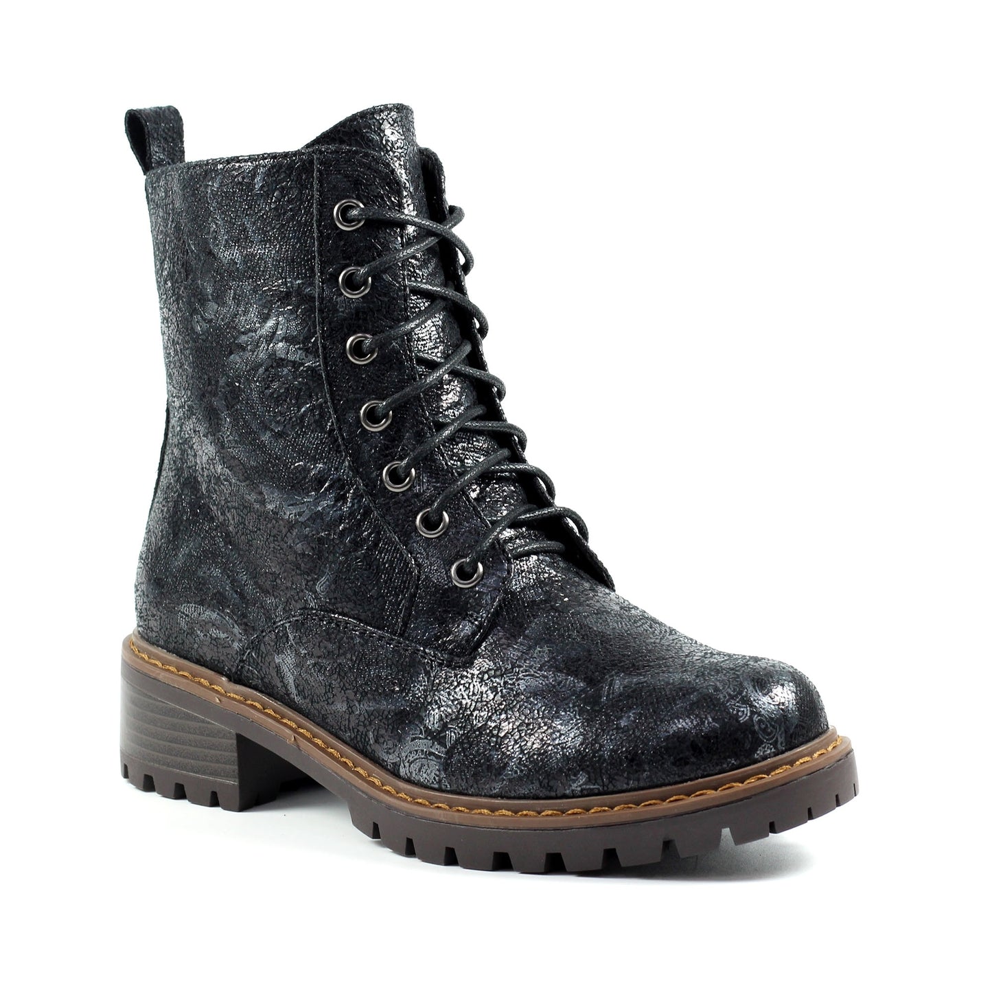 Black - Front - Lunar Womens-Ladies Roseville Ankle Boots
