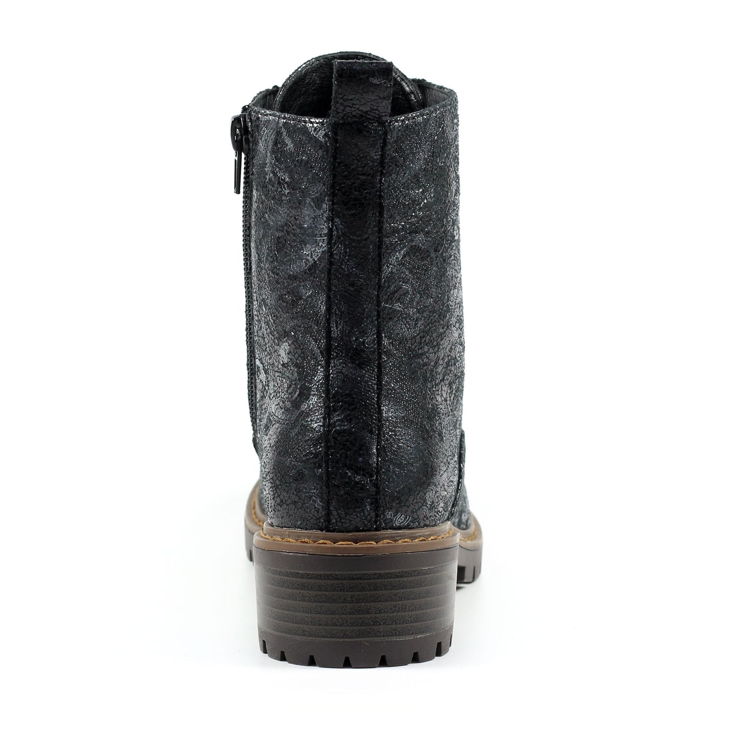 Black - Back - Lunar Womens-Ladies Roseville Ankle Boots