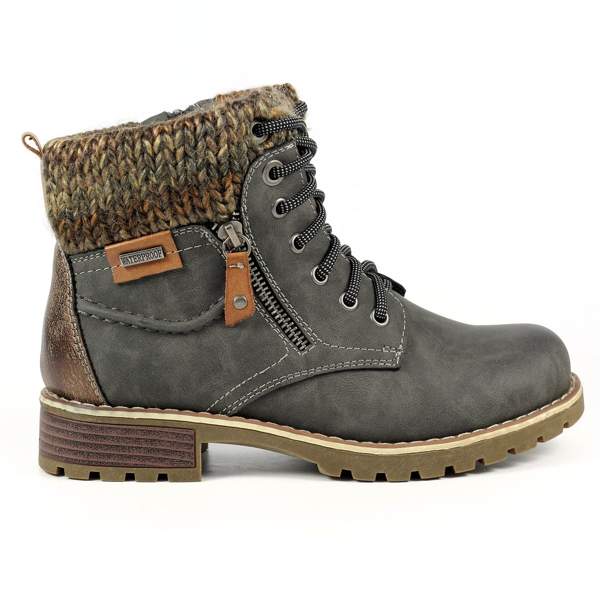 Grey - Lifestyle - Lunar Womens-Ladies Millie Waterproof Ankle Boots