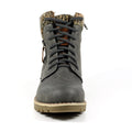 Grey - Close up - Lunar Womens-Ladies Millie Waterproof Ankle Boots