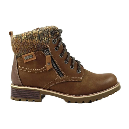 Tan - Front - Lunar Womens-Ladies Millie Waterproof Ankle Boots