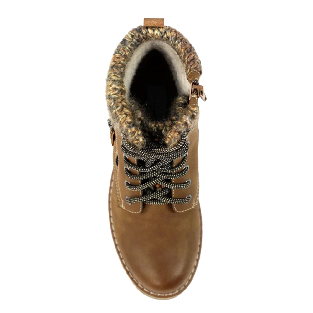 Tan - Back - Lunar Womens-Ladies Millie Waterproof Ankle Boots