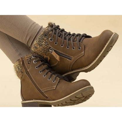 Tan - Lifestyle - Lunar Womens-Ladies Millie Waterproof Ankle Boots