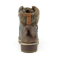 Grey - Back - Lunar Womens-Ladies Millie Waterproof Ankle Boots