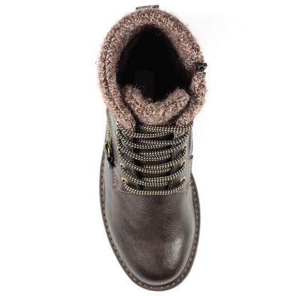 Brown - Lifestyle - Lunar Womens-Ladies Benson III Waterproof Ankle Boots