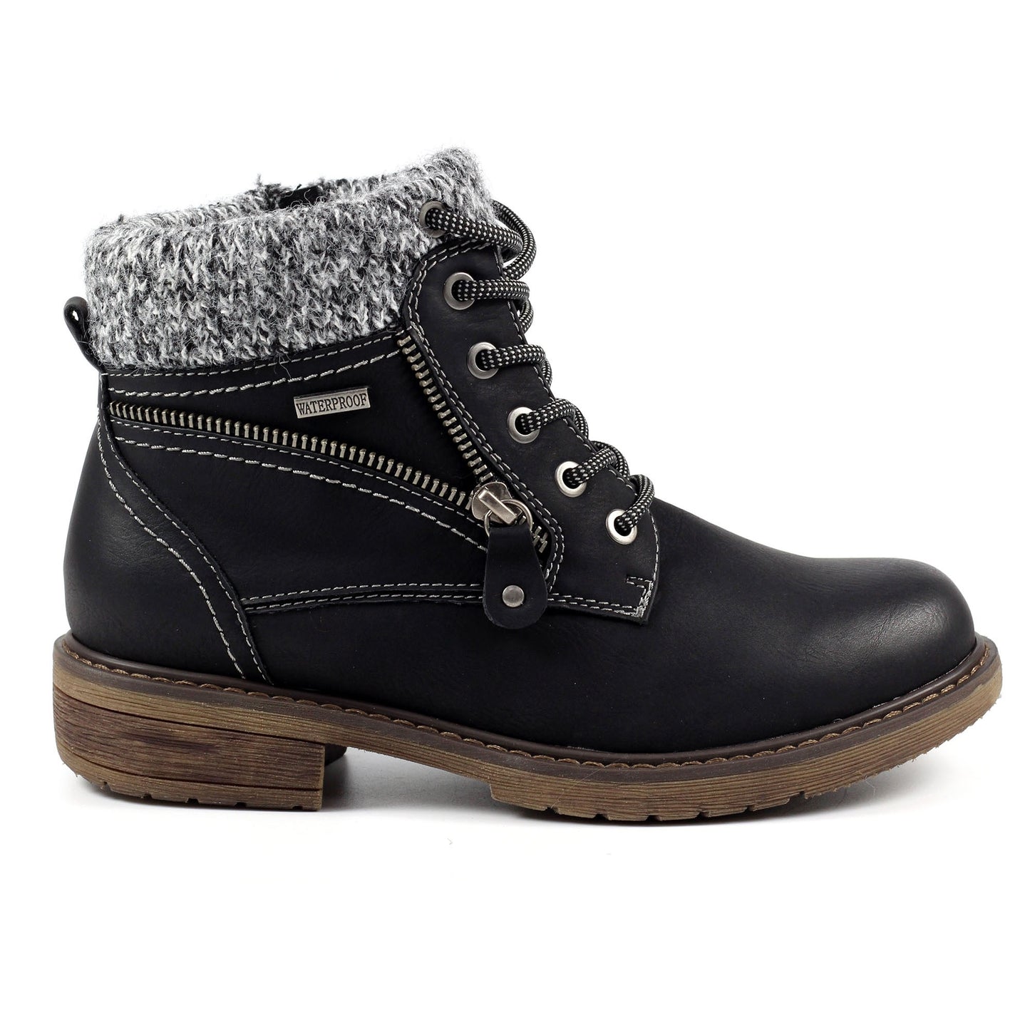 Black - Lifestyle - Lunar Womens-Ladies Benson III Waterproof Ankle Boots