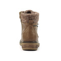 Taupe - Back - Lunar Womens-Ladies Benson III Waterproof Ankle Boots