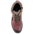 Burgundy - Lifestyle - Lunar Womens-Ladies Benson III Waterproof Ankle Boots