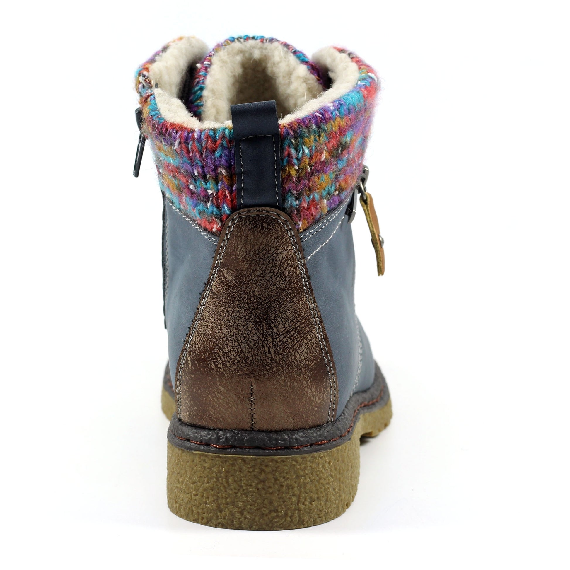 Blue - Back - Lunar Womens-Ladies Jalapeno Waterproof Ankle Boots